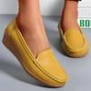 Women Shoes Soft Leather Shoes with Heels Loafers Black Flat Shoes Women's Moccasins Casual Flats Female Footwear