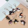 Pinguin Cute Cartoon Acrylic Doll Keychain Kawaii Toy Backpack Pendant Schoolbag Decoration Funny Key Ring Gift