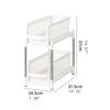 under Sink Organiser Sliding Kitchen Cabinet Organizer Sturdy Stainless Steel Bathroom 2 Tier Pull Out Cabinet Organizer