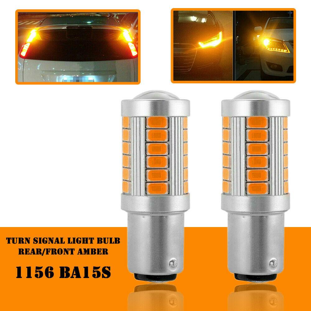 Blinker-LED-Glühbirnen Gelb 1156 2 Stück Bernstein