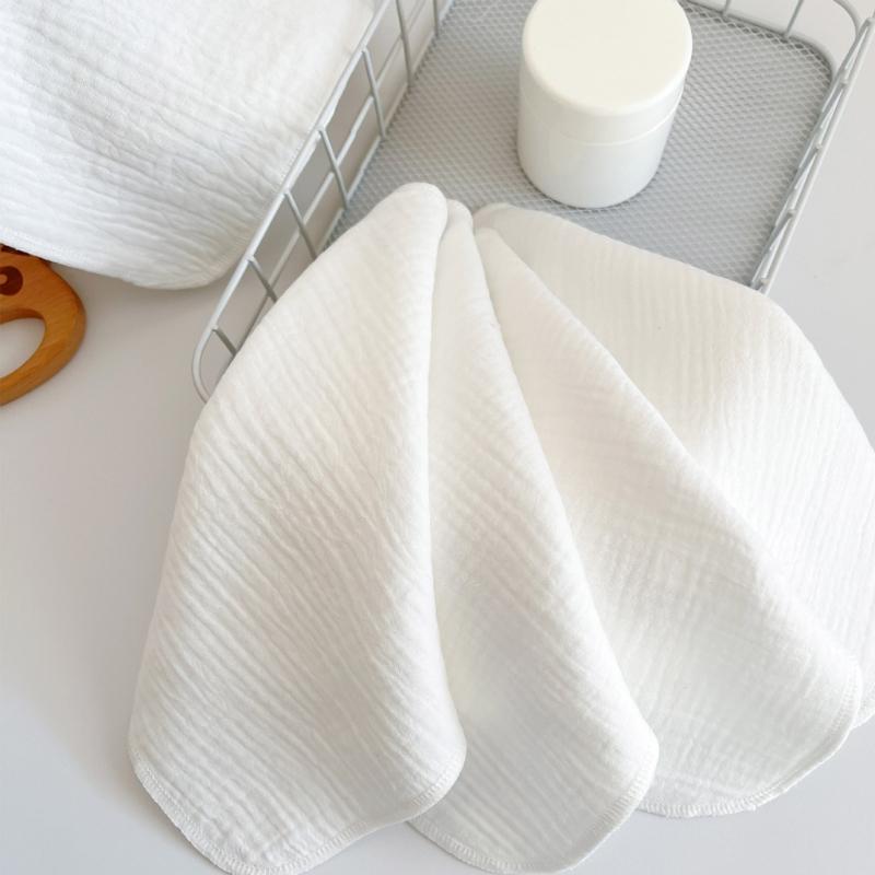 Nursing Towel for Newborn Toddler 4-Layers Cotton Wiping Towel Face Towel Muslin Washcloths Saliva Wipes Nursing Towel