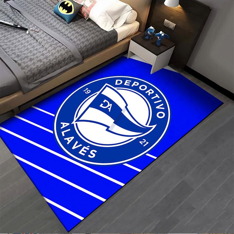 Deportivo Alavés Logo Carpet suitable as a non-slip mat for the living room or bedroom sofa