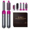 5 in 1 Hair Dryer Hot Comb Set Professional Curling Iron Hair Curler Straightener Styling Tool  Airwrap Hair Crimper Household