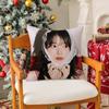 Singer LLee Ji Eun IU Fun Beautiful Pillow Case Silky Short Plush With Invisible Zipper Dustproof Sofa Cushion Cover