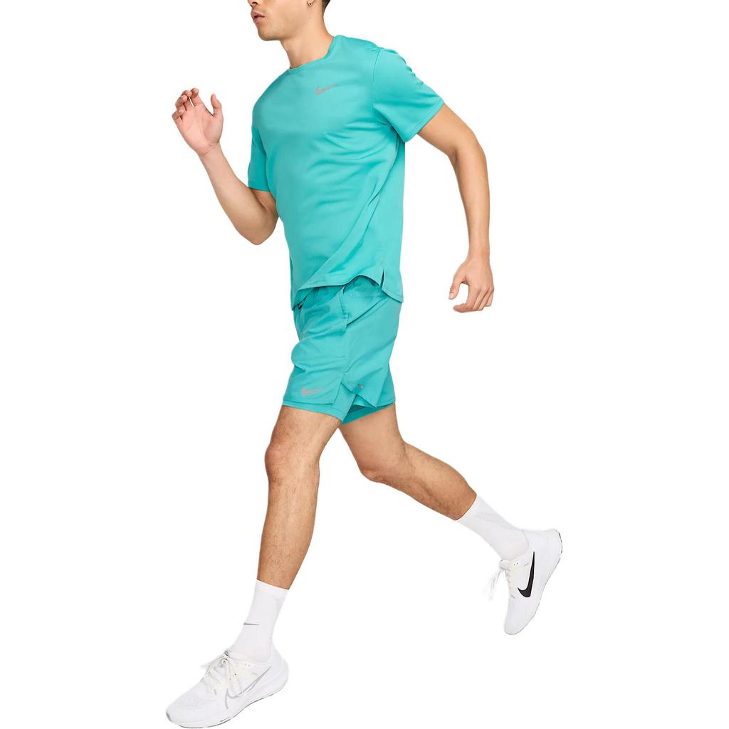 Nike Miler Męska Koszulka do Biegania z Krótkim Rękawem Dri FIT UV DV9315-345