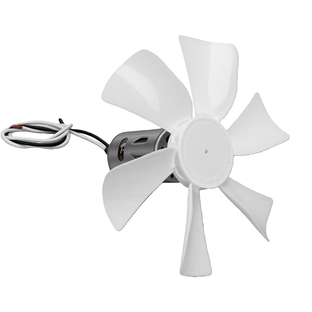 RV Vent Fan Blade Motor Set Replacement for Heng S 6 Inch White RV Exhaust Ventilation Fan Blade with D Shaft Motor