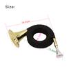 LADE Bb Brass Hunting Horn with Carry Bag Stand Cleaning Cloth
