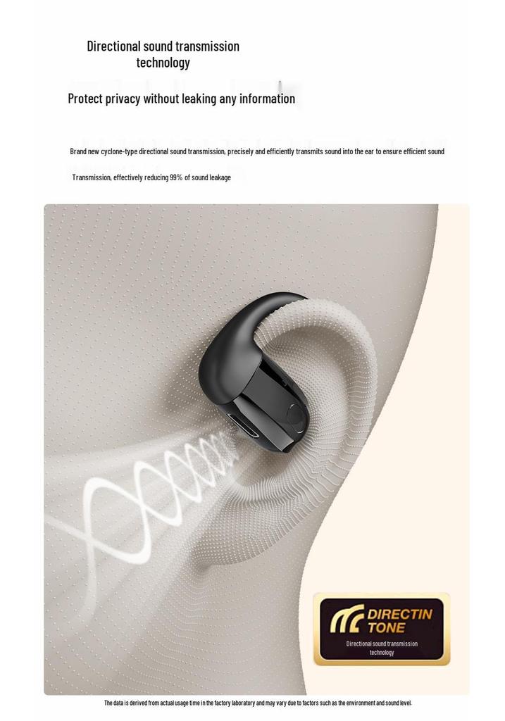 T30 Wireless Bluetooth Sport Ear Hook with Noise Canceling, Long Battery Life, Single Ear Design
