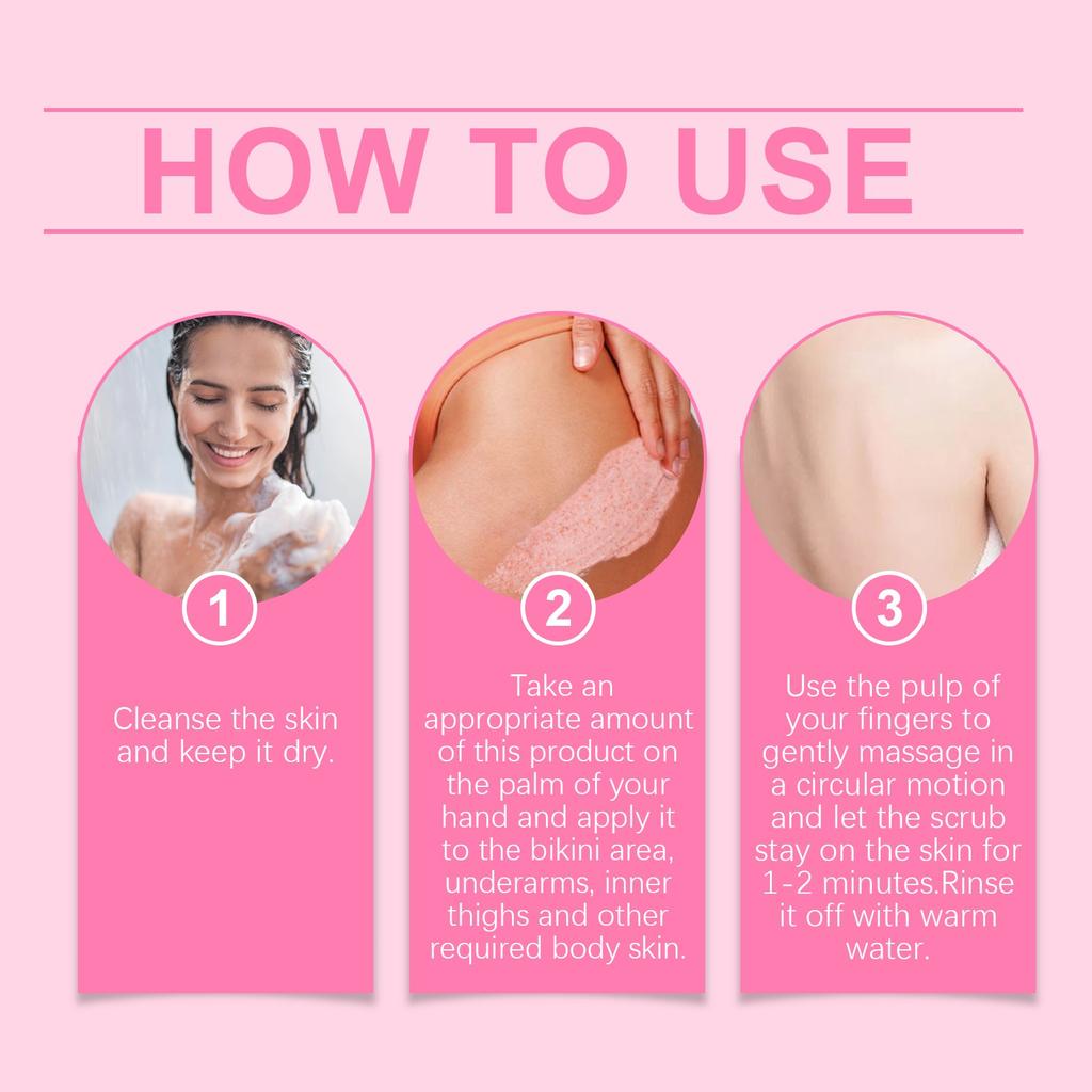 Exfoliating Scrub, For Bikini Areas, Moisturizing Scrub, Smooth And Rejuvenating Scrub, Body Scrub