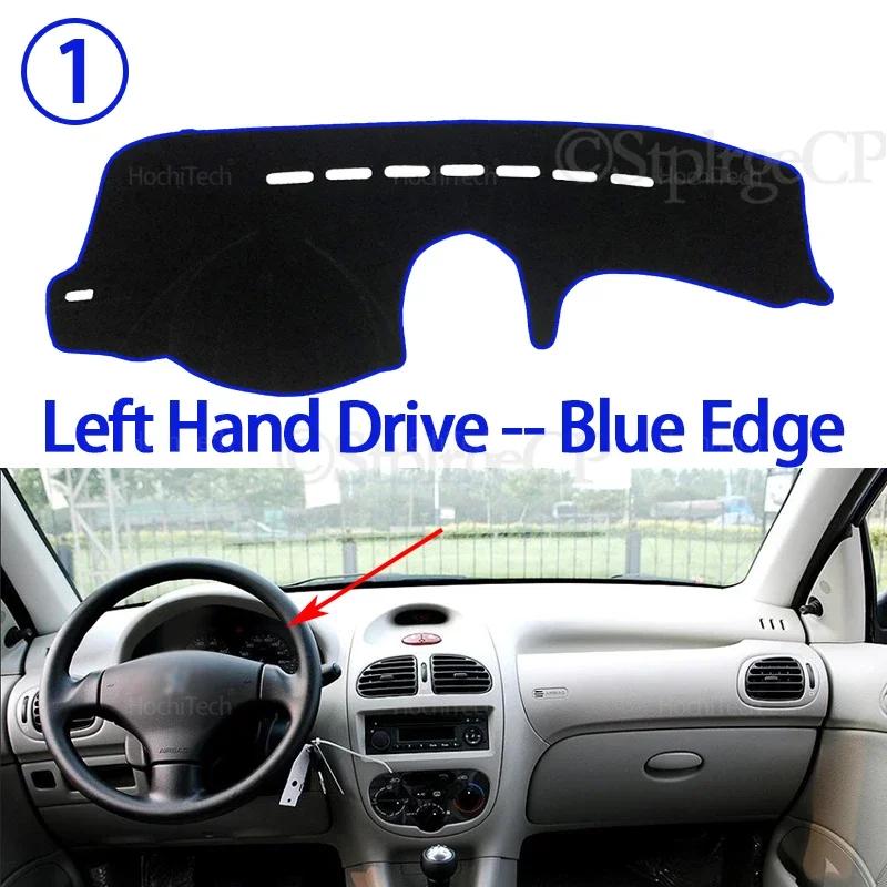 Für Peugeot 206 1998 1999 2000 2001 2002 2003 2004 2005 2006 Armaturenbrettabdeckung Anti-Rutsch-Matte Schutzpolster Auto Sonnenschutz Teppich