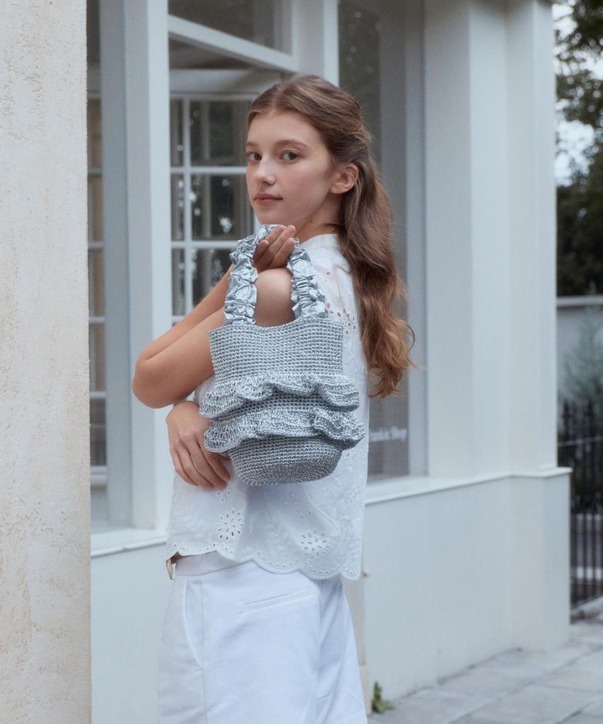 Stoe Frill Knit Bag, 2 Colors