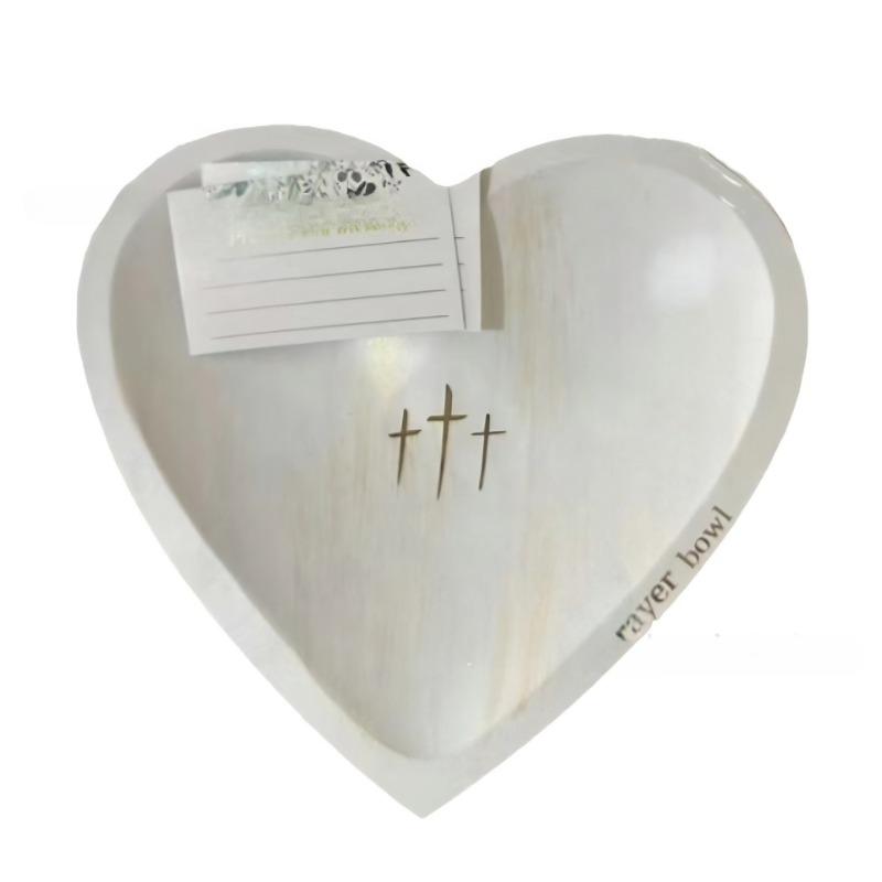 Halloween Heart-shaped Prayer Bowl Decoration, A High-end and Niche Gift, A Heart-shaped Wooden Handicraft