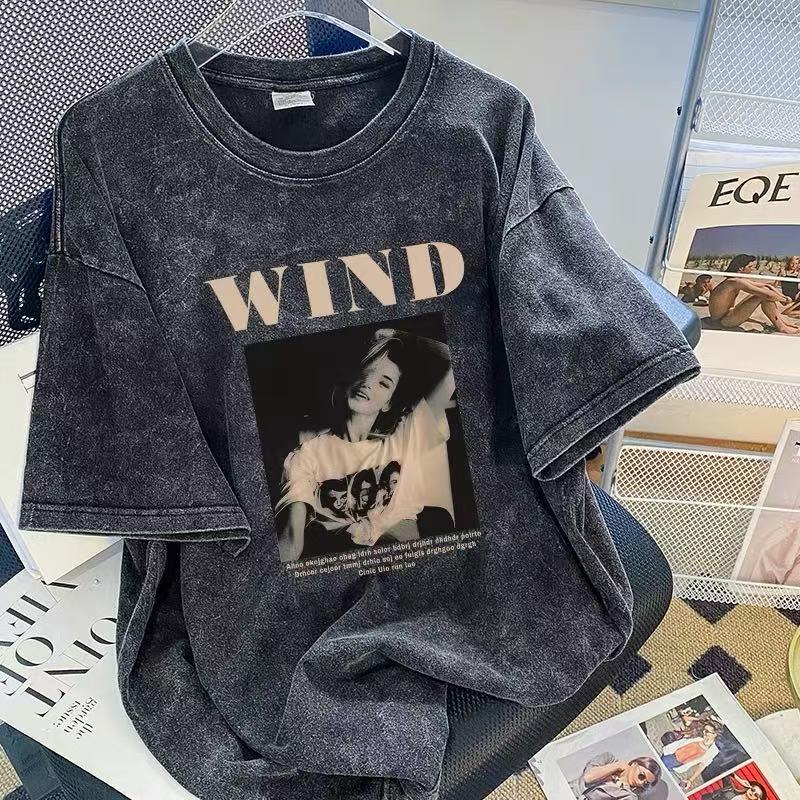 

Women s Vintage Distressed Cotton Streetwear Tee Extra Large