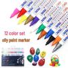 Leto 12-Color Paint Pen Set: Tire, Car Touch-Up, Helmet, White & Colored Signing for DIY Projects