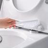 Floor And Wall Mount Toilet Brush No Drill Installation Plastic Bathroom Cleaning Tool With Holder For Home Use