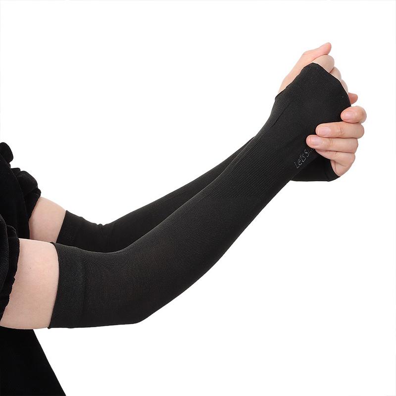 Summer Sun Protection Arm Sleeves Uv Protection Ice Sleeves Arm Protectors For Driving And Cycling Ice Silk Sleeves Unisex