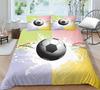 Football Series Quilt Cover Pillowcase Two Or Three-Piece Set Polyester Abraded 3D Digital Printing