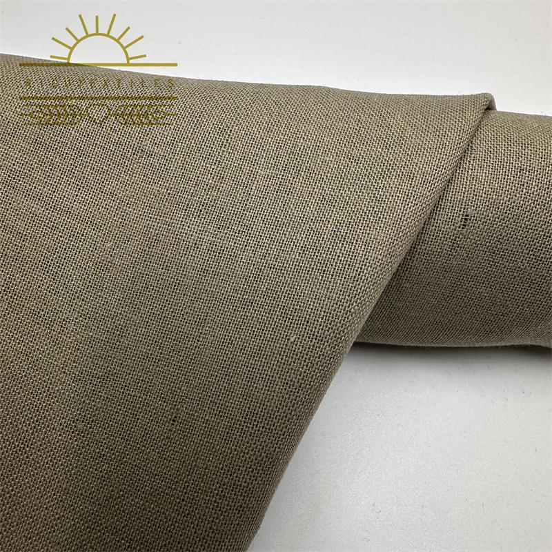 EcoFriendly Blended Linen Cotton Fabric for Garments and Home Textiles