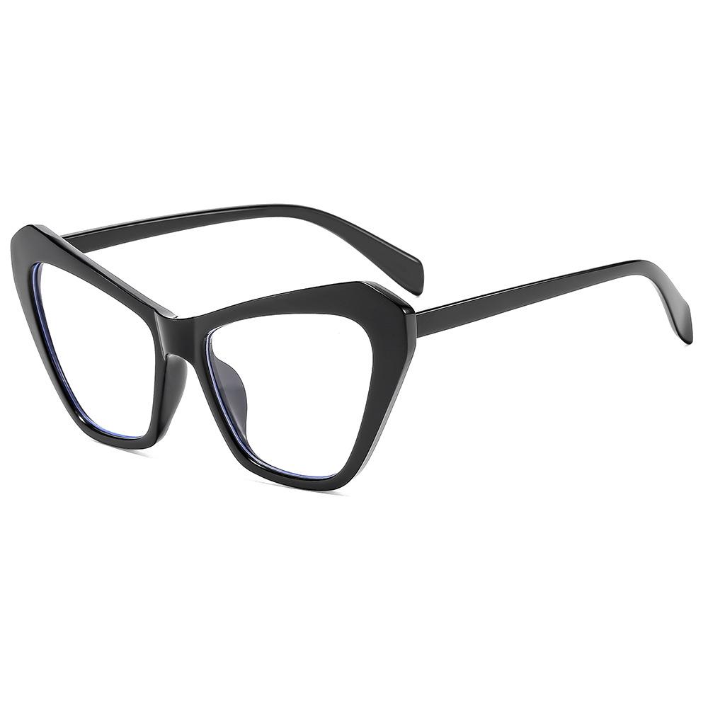 0+1.0~+4.0 Fashionable Cat Eye Reading Glasses Splicing Colors Anti Blue Light Reading Glasses Same Gender Design Comfortable
