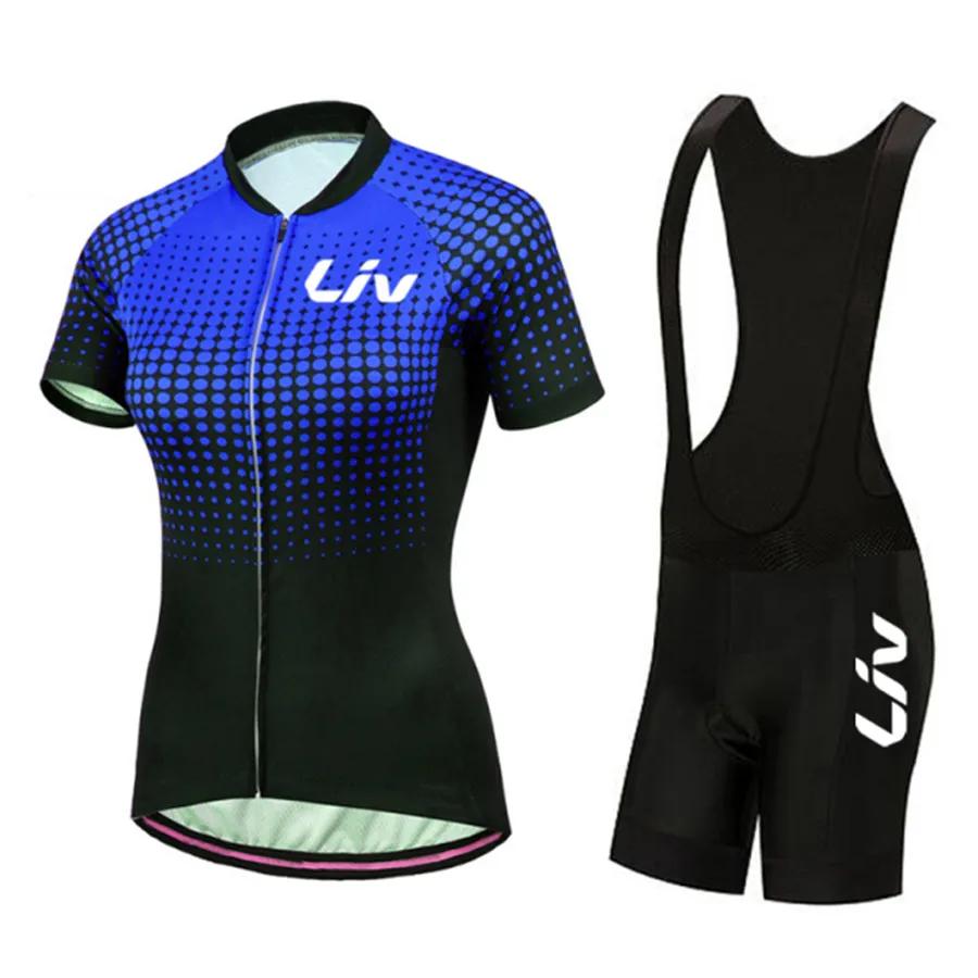 Summer Cycling Suit Set for Women Short Sleeved Jersey Quick Drying Breathable Road Bike Bib High Elasticity Sports Shirt