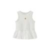 Mini Balabala Girls' Baby Tank Top Cotton Soft Elastic Breathable Antibacterial Children's Strap Top
