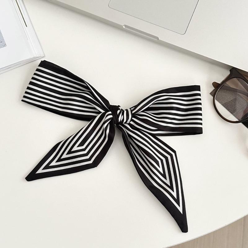 Striped Silk Scarf, Long Strip, New High-end Small Scarf, Neck Accessories, Tied Bag, Streamer Headscarf, Braided Hair Belt, Decorative Belt.