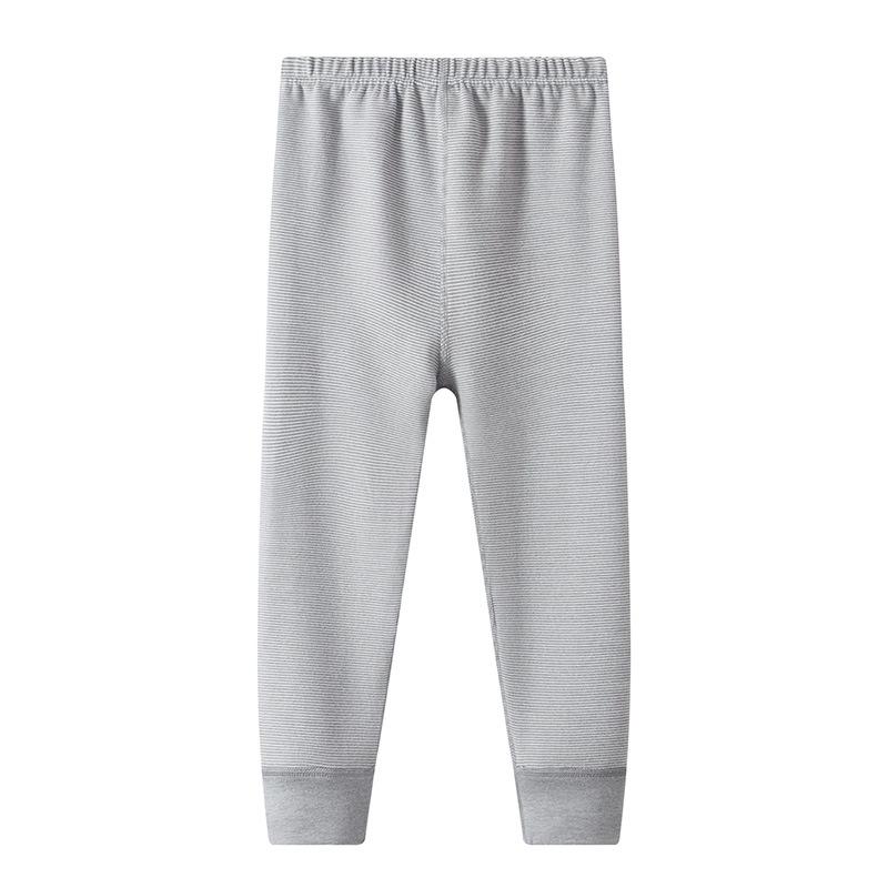Kinder Nahtlose Gestreifte Warme Hosen: Jungen- & Mädchen- Herbst/Winter- Basisschicht- Nachtwäsche für Teenager