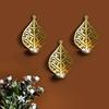Candle Holder Antique Gold Finish Decorative Items, Home Decor Items for Living Room, Bedroom I Drawing Room,