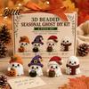 Home Office Decor Craft Beaded Ghost DIY Kit Tiny 3D Festive Set Weekend Project Cute Bead Kit for Beginners Adults Handmade Gifts Creative