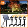 Solar Spotlights Outdoor LED Landscape Light Waterproof Solar Powered Wall Lights Auto ON/Off Garden, Yard, Pathway Lighting