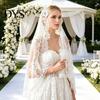 Elegant Lace Edge Veil High-Density Mesh Crisp Shape Bridal Head Accessory with Exquisite Binding Floral Edges Retro Look for Weddings Halloween
