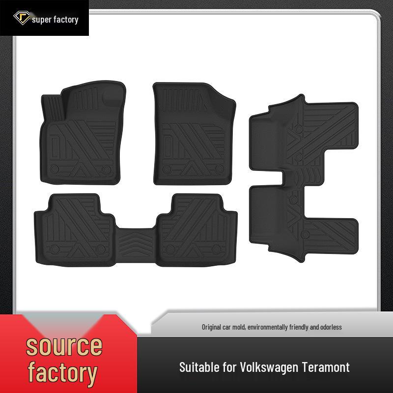 Volkswagen Teramont Series Vehicle-Specific TPE Floor Mats - Eco-Friendly, Odor-Free