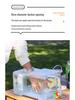 Großer transparenter Outdoor-Wassertank mit Hahn für Auto Reisen und Selbstfahrertouren.