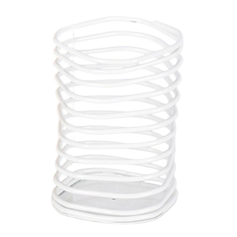 Multipurpose Desktop Pen Cup Metal Spring Pen Organiser Stand with Anti Slip Base For Pens Pencil Marker Paint Brush