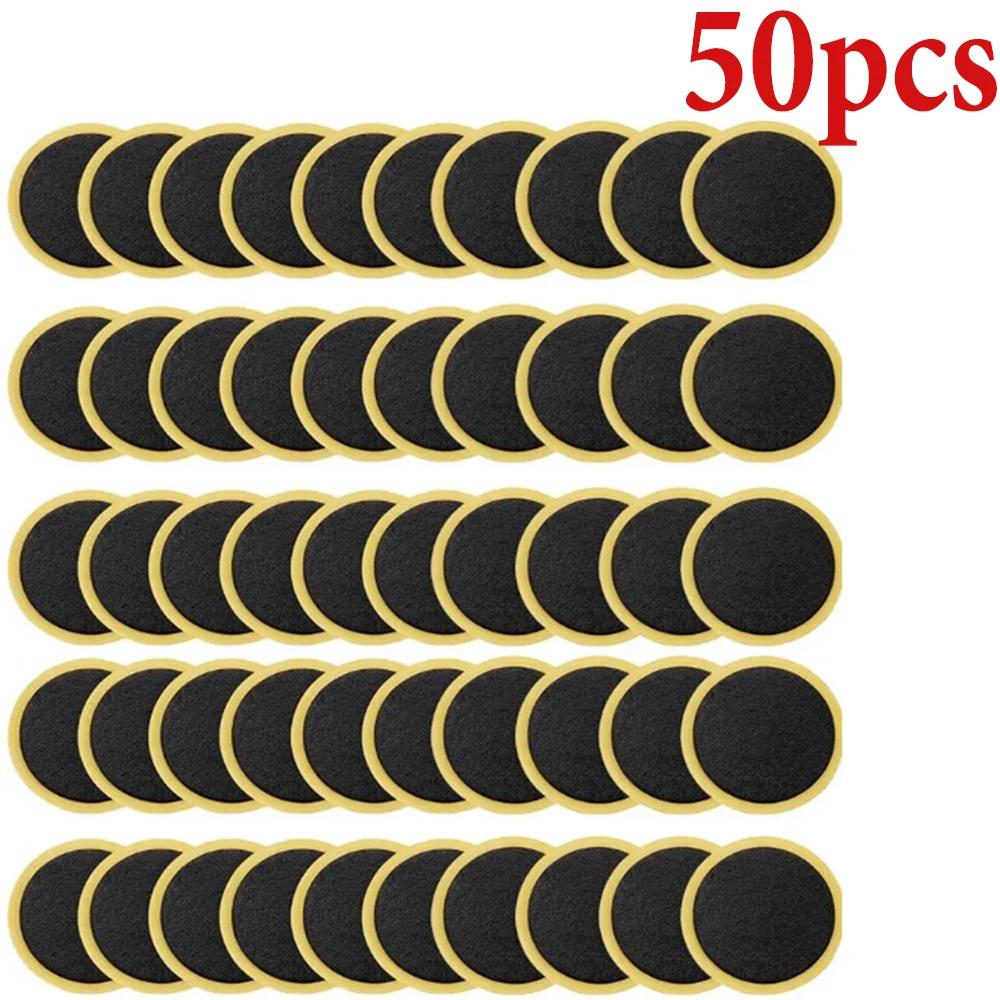 50 30 20 10PCS Bicycle Glue Free Tire Patches Quick Repair Tyre Protection Adhesive Drying Bike Tool