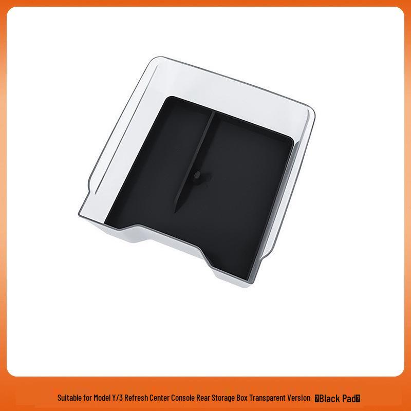 Tesla Model Y/3 Center Console Ice Crystal Silicone Storage Box (Double-Layer, Refresh Version)