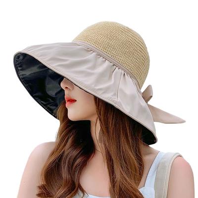 Skin Harmful UV With Anti Ultraviolet Sun Hat With Large Brim On Both Sides In Summer Breathable Sun Hat Bucket Hat