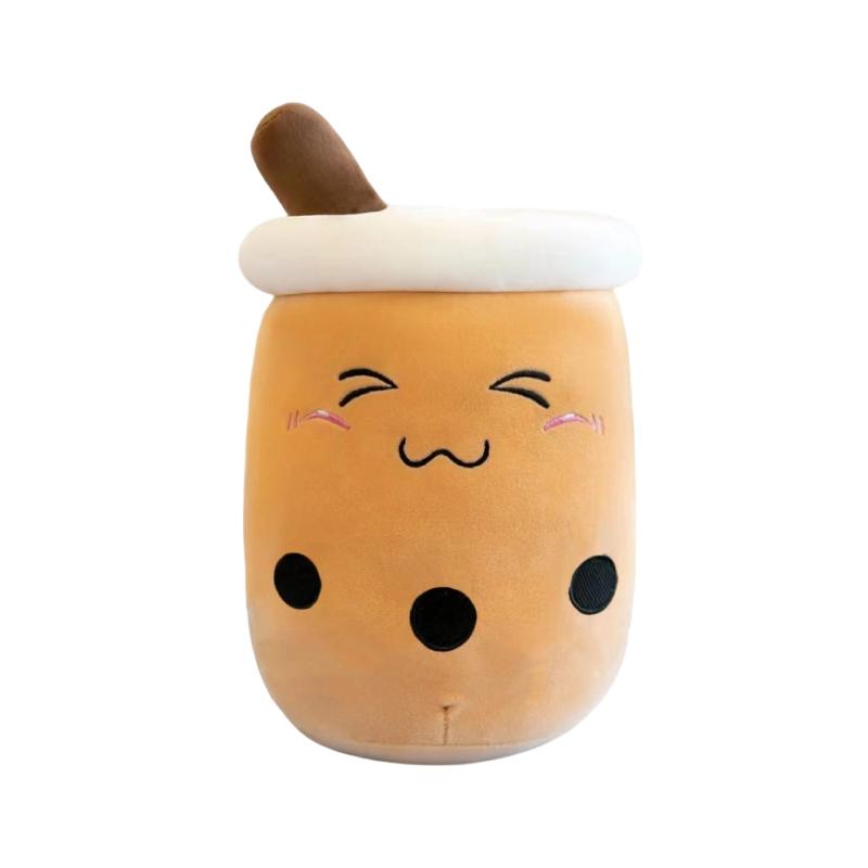 Süßes Stofftier Boba Plüsch Bubble Tea Realistisches Bubo Essen Milchbecher Plüschtier Kissen Weiche Kawaii Plüschtiere Geschenke Für Kinder Erwachsene 24cm~