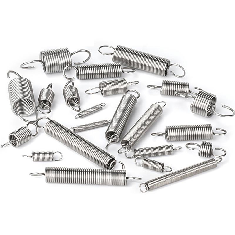 200pcs Metal Steel Spring Set Compression and Extension Springs Kit Portable Hardware Tools Plastic Storage Box Tool Accessories
