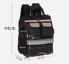 Durable Large Capacity Multi-pocket Tool Backpack with Double Shoulder Straps - Made of Thickened Wear-resistant Oxford Cloth.