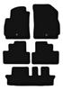 PODSTAWOWE czarne welurowe dywaniki podłogowe do: Chevrolet Orlando I 7-osobowy (2011-2015)