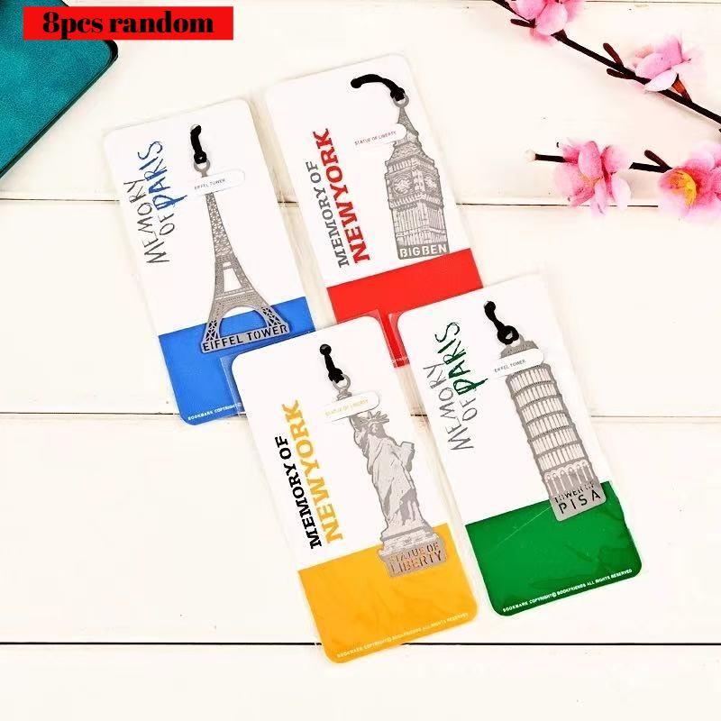 Gift Creative Kawai Stationery European and American Retro Iron Tower Metal Bookmarks Creative and Beautiful 4 Options Lovely