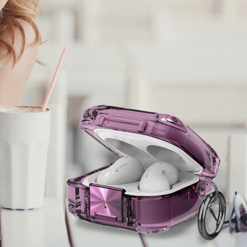 Transparents Earbud Case Scratch Resistant TPU Protections Sleeve for 2/FE with Lanyard Keychains