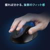 Sanwa Supply Silent Wireless Ergonomic Mouse Black MA-ERGW22