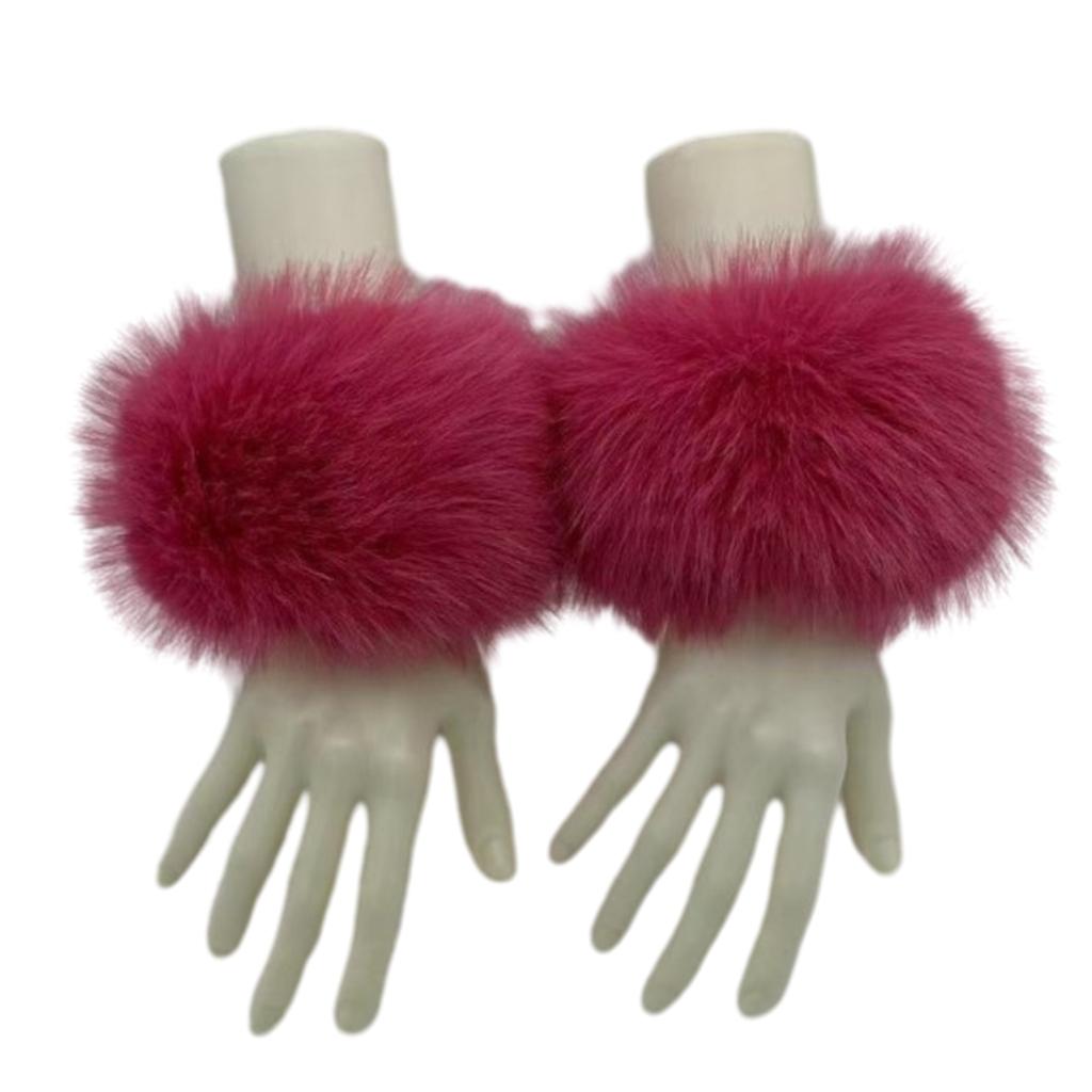 Winter Warm Women Arm Warmer Plush Wrist Cuffs Soft Elastic Wrist Slap On Cuffs Arm Warmer Plush Thicken Accessories
