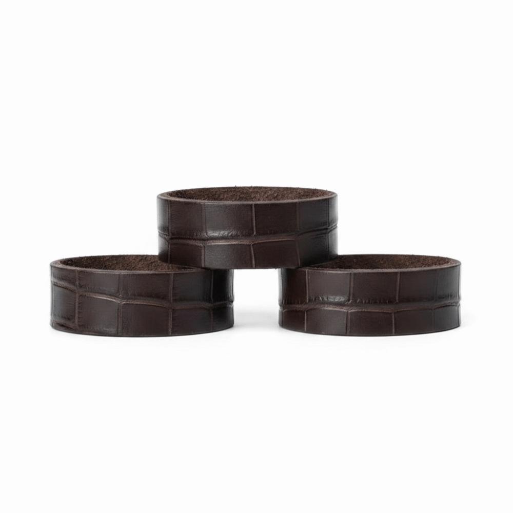 3PCS Cow Genuine Leather Belt Retaining Rings DIY Waist Belt Holders For 3.5/3.8cm Belt Accessories