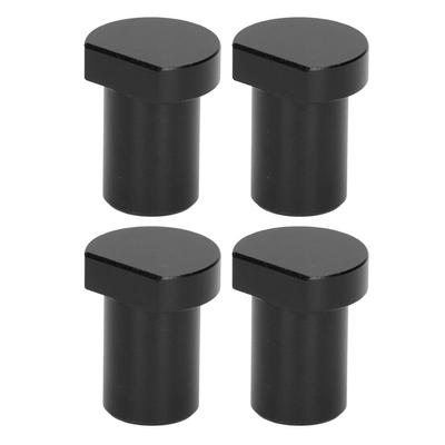 4PCS Woodworking Desktop Limit Blocks Multifunctional Workbench Peg Brake Stops 20mm Diameter Black