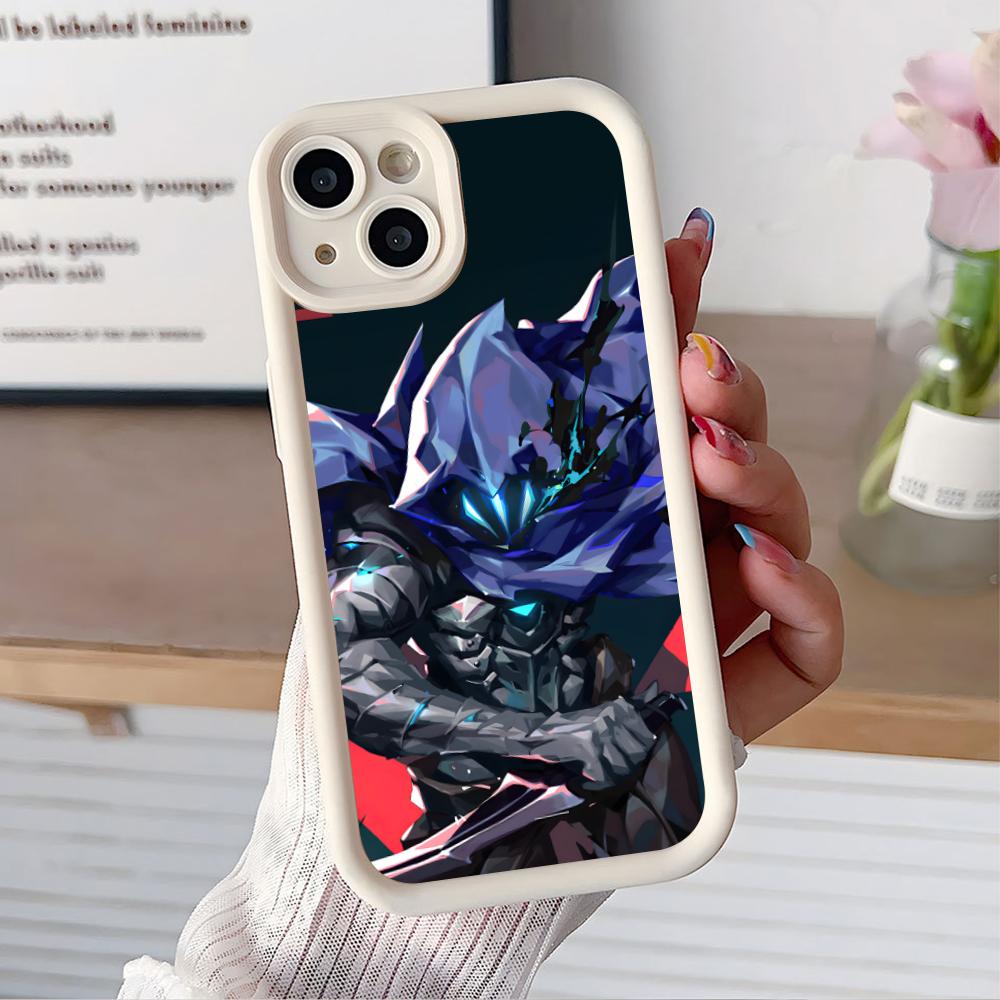 

Valo Omen Phone Case for iPhone 17 16 15 14 13 12 11 Air Pro Max Plus White Soft TPU Shockproof Cover iPhone 14 Pro Max