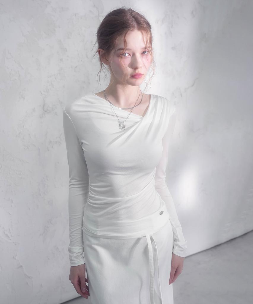 VIVACIOUS Dali Draped Tee_5 Colors