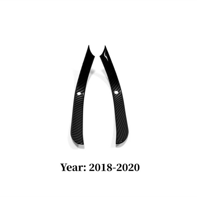 For Ford Edge 2018   ABS Carbon Fiber Car Front Storage Box Panel Decoration Cover Trim Styling Interior Accessories